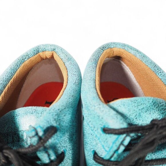 Ferrini Rouge Moc Toe Mid Leather Chukka Boots Women's 10B Turquoise 63722-50 - Picture 11 of 11